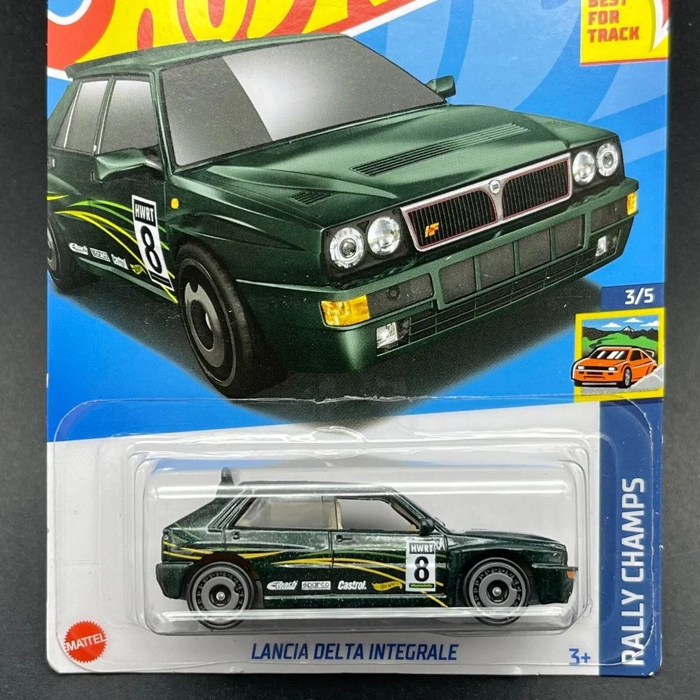 Hot Wheels Lancia Delta Integrale Rally Champs Car Green‎ Diecast 1/64 Scale